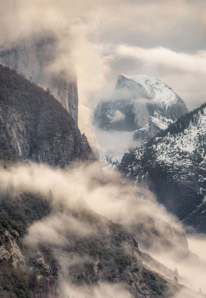 Clinging Clouds Dawn by Keith Walklet Winter Rune - The Poetry of Light